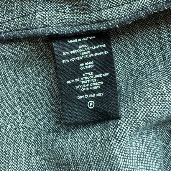 Theory Rijik Configure Black & White Plaid Crewneck Stretch Sheath Dress size 6 - Picture 11 of 12